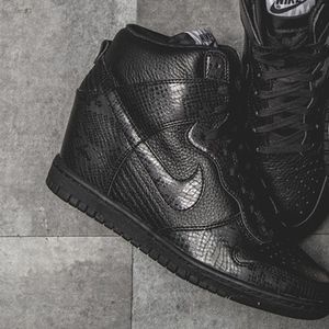 Nike Black Sky Hi Wedge Sneakers Size 6.5